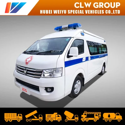 Ambulanza medica dell'ospedale di transito delle persone dell'automobile dell'ambulanza del monitor di salvataggio del paziente della benzina Foton G7 della Cina 5~7
